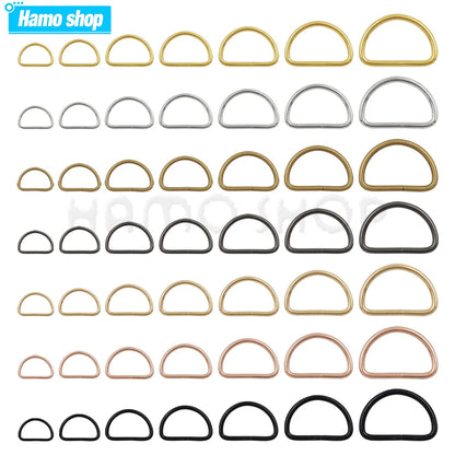 Hebilla ajustable de metal con anilla en D para correas de mochilas, bolsos, collares de gato y perros, accesorios de bricolaje, 20-1000 unidades