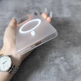 For Motorola Edge 60 NEO Edge60 Pro Stylus Case for Magsafe Matte PC Translucent Case for Moto Edge 50 Fusion Shockproof Cover