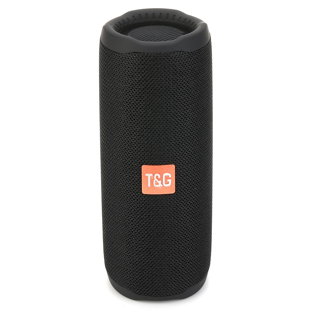 Altavoz portátil Bluetooth TG365, subwoofer inalámbrico LED de doble bajo, resistente al agua, columna para exteriores, radio FM, AUX, BT, TF, reproductor de música