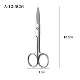 Instrumentos quirúrgicos de acero inoxidable con punta recta y curva, para suturar tejidos, tijeras, equipo médico de emergencia para campo.