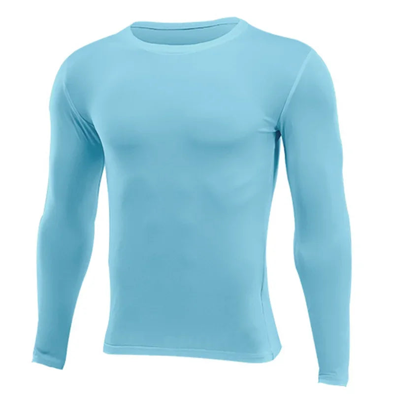 Men Women Kids Children Boy Girl Compression Running Long T Shirt Fitness Sport Basketball Football Gym Sportswear Clothes 8659