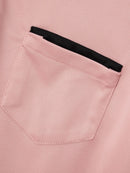 Men's Zipper Short-Sleeved Striped Polo Shirt Spring And Summer Fashion Casual Tops Street Outdoor Sports Wear Men's Clothing