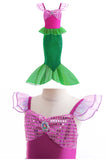 Children's Mermaid Cosplay Costume Girls' Role Play Costume Carnival Halloween Birthday Party Costume Summer Princess Dress