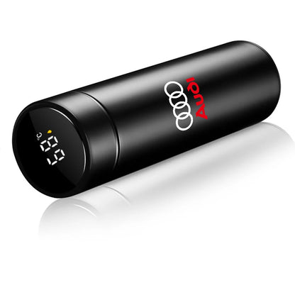 1pc Thermos Bottle Smart Cup With Temperature Display 304 Stainless Steel Vacuum Insulated Intelligent Cup For Audi S Line A1 A2