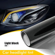 Filme impermeável do matiz do farol do carro, luz de névoa do fumo, vinil claro, PVC, preto, acessórios da etiqueta, 50cm x 200cm