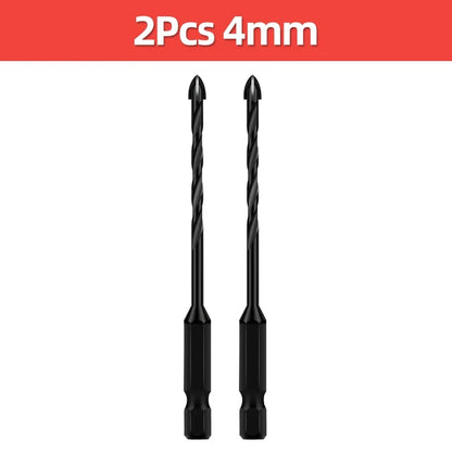 Cross Hex Tile Drill Bit For Glass Concrete Ceramic Tile Hole Opener Tunsten Carbide Hard Alloy Bits Set Tools 3 4 5 6 8 10 12mm