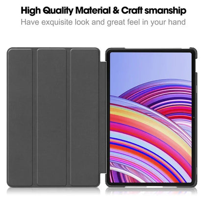 For Xiaomi Redmi Pad Pro 2024 Tri-Folding Flip Stand Case Funda for Red Mi Pad Pro 12.1 Tablet with Auto Sleep Cover