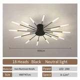 Lámpara de techo LED moderna para sala de estar, comedor, dormitorio, diseño de fuegos artificiales nórdicos, decoración del hogar, iluminación interior