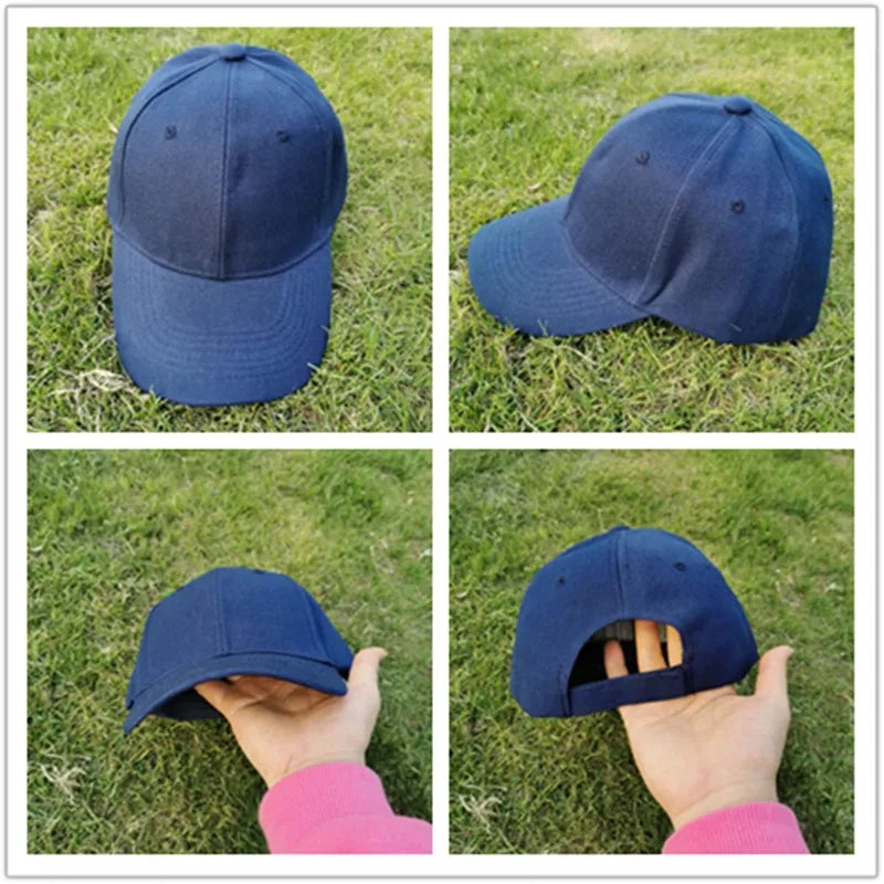 Solid Color Baseball Caps for Women Men Summer Sun Hats Adjustable Snapback Hats Unisex Street Hip Hop Hat Sun Visor Caps