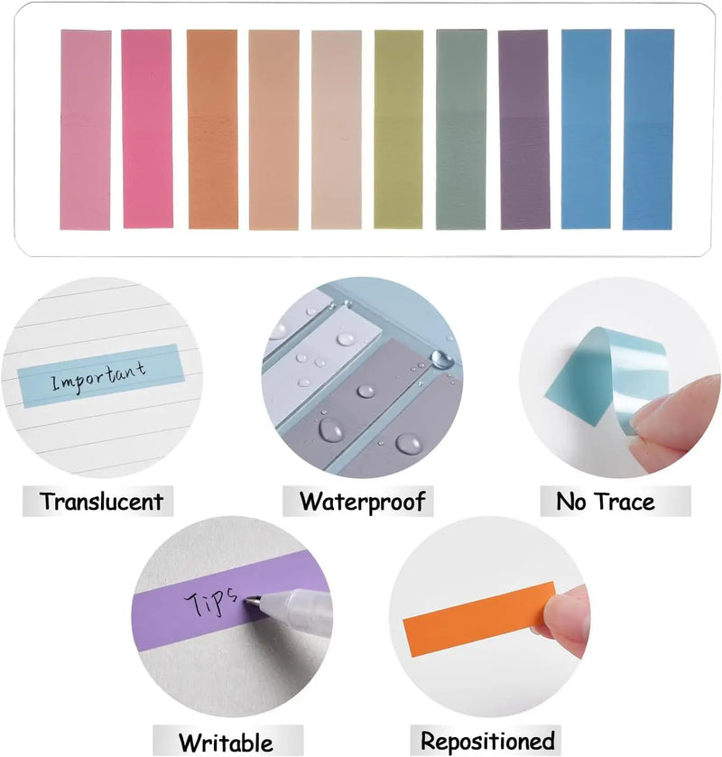 200-3600Sheets Transparent Index Creative Memo Pads Office School Stationery Self-Adhesive Stickers Posted It Sticky Note Pads