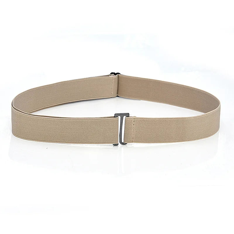 Adjustable Stretch Elastic Waist Band Invisible Belts Buckle-Free Belts for Women Men Jeans Pants Dress No Buckle Easy To Wear