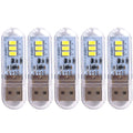 5pcs Portable USB Strip Light Mini Led Night Lights USB Plug Book Lamp Room Emergency Lighting for Power Bank Computer