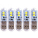 5pcs 3led white