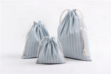Cotton Linen Drawstring Cosmetic Bag Christmas Gift Package Makeup Storage Bags for Travel Wedding