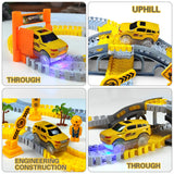 Track Car Train Toys Children Electric Track Toy Car Engineering Car Kids Educational Toys for Children Birthday Gift