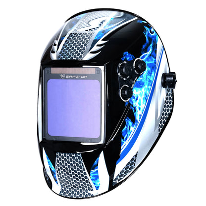 Welding Mask 1/1/1/1 Auto Darkening Welding Helmet 100x97mm Large View TRUE Color 4 Sensors for MIG MAG MMA Welder Machine