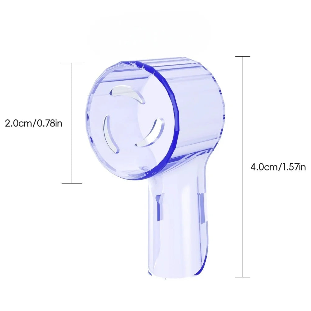 Kit com 2 ou 4 capas protetoras contra poeira para cabeças de escova de dentes elétrica, compatíveis com as linhas Braun Oral-B e iO.