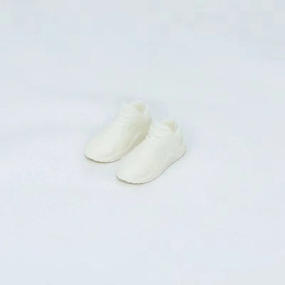 HOUZIWA White Black  OB11 Doll Shoes Plastic