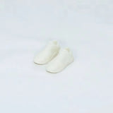 HOUZIWA White Black OB11 Doll Shoes Plastic