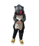 Cartoon Kigurumi For Children Kids' Animal Onesie Pajamas Dog Wolf Dragon Dinosaur Halloween Carnival One-piece Costume Homewear