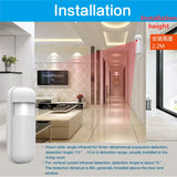 PGST-92R Home wireless motion sensor, 433MHz miniature infrared PIR detector, independent alarm, 433MHz, suitable for GP-103 107