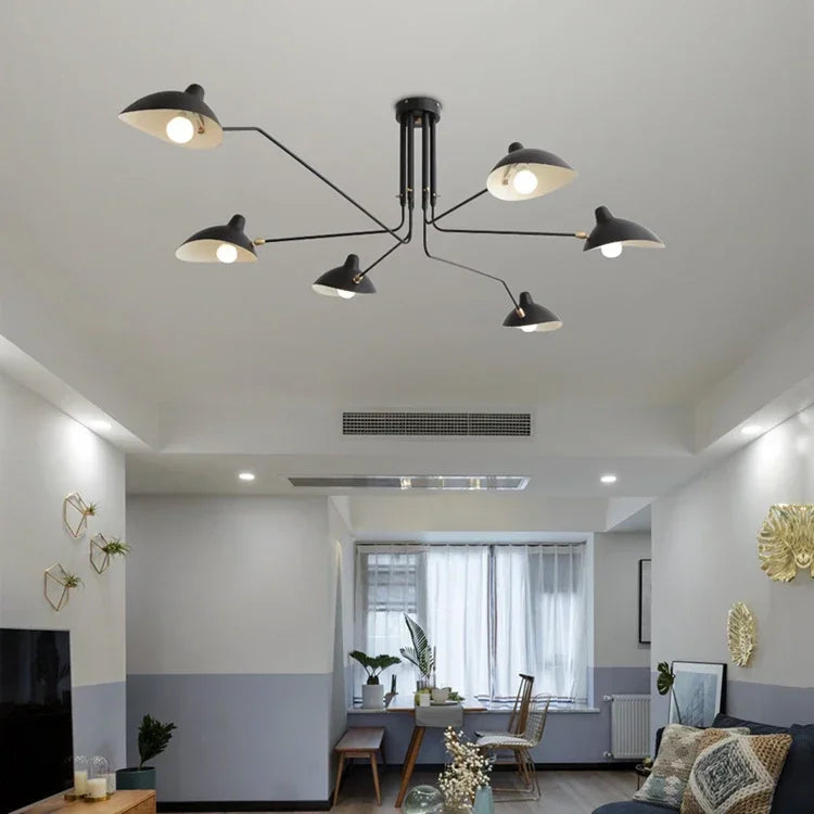 Modern Creative Spider Grabbing Pendant Light Personalized and Simple Living Room LED Ceiling Lamp Bedroom and Study Light
