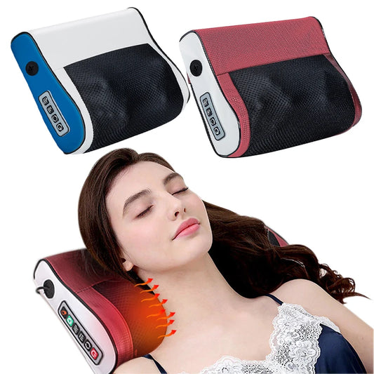 Masajeador multifuncional para cuello y hombros, herramienta doméstica para amasar cuello y espalda con múltiples compresas calientes ajustables.
