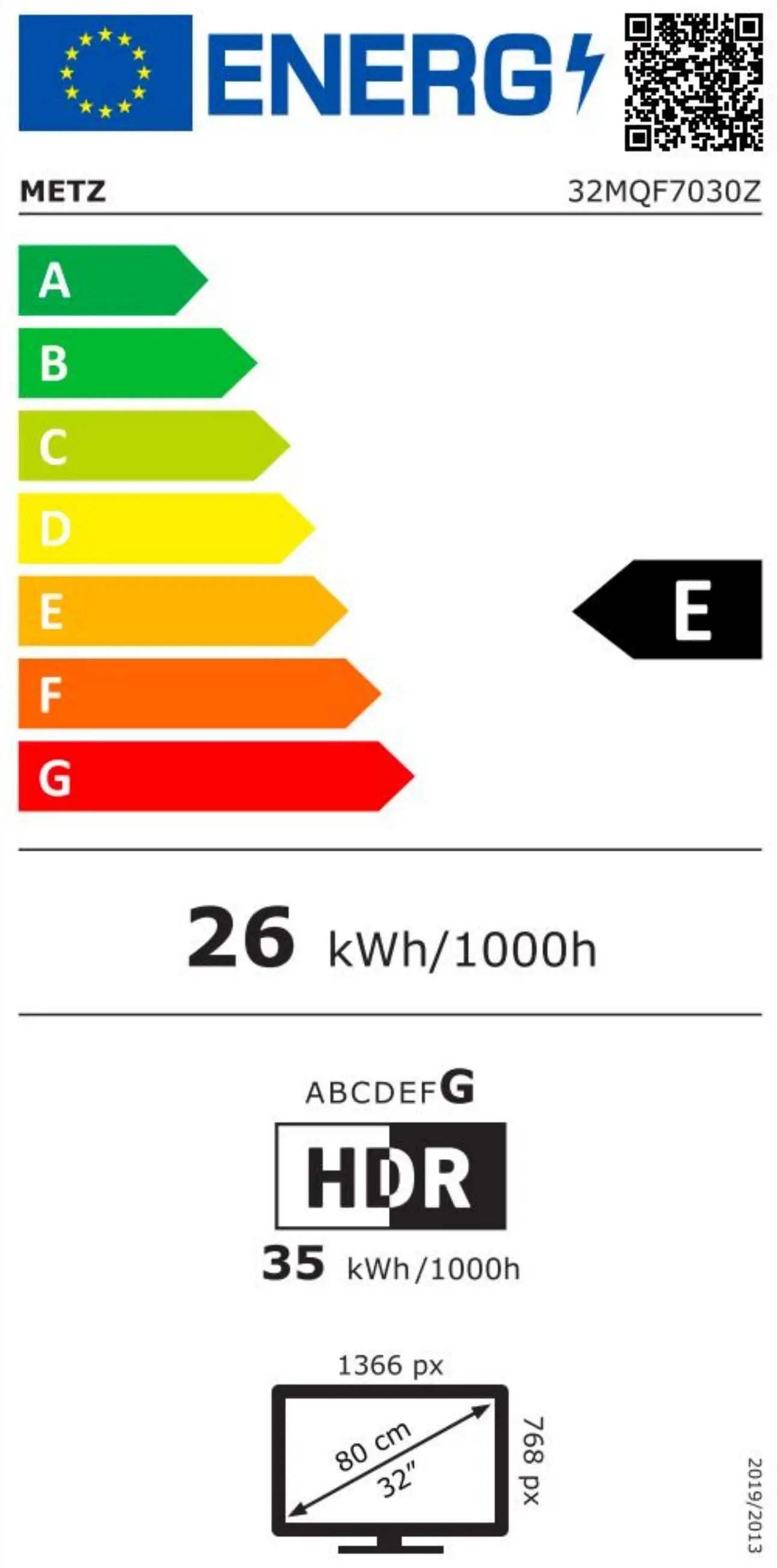 Metz QLED TV 32 "40" Inch Smart LED Television Google Tele HDR 10 Dolby Audio Bluetooth 5.1 EyeCare Tuner 2025 32MQF7030Z