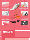 Li-Ning Men's RED HARE 8 PRO Racing Running Shoes BOOM Cushion LN DWR Water Repellent Breathable LiNing Wearable Sneaker ARPV015
