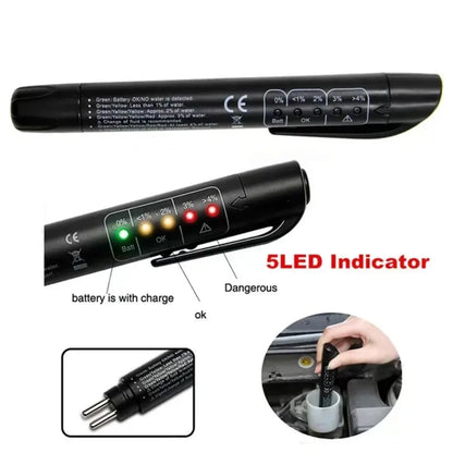 Bolígrafo de control preciso de calidad de aceite, comprobador universal de líquido de frenos, comprobador digital de líquido de frenos para vehículos, herramienta de prueba automotriz para automóviles.