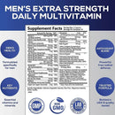 Men's Daily Multivitamin Supplement - Provides Cognitive Brain Health, Energy and Stamina, and Muscle Mass Vegan