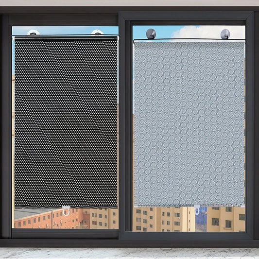 Sunshade Roller blinds Curtains Blackout Curtain Suction Cup Punch-free Retractable Window Kitchen Roller Curtains for Bedroom
