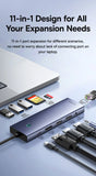 Baseus USB Hub DP 4K Dual HDMI Adapter 11 in 1 Splitter RJ45 USB 3.0 PD 100W Docking Station for MacBook Pro Air M2 M1 USB C HUB