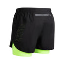 2025 New Men's Running Shorts Fitness Quick-drying Double Layer Shorts Men Workout Training sweatpants Bodybuilding Short Pants