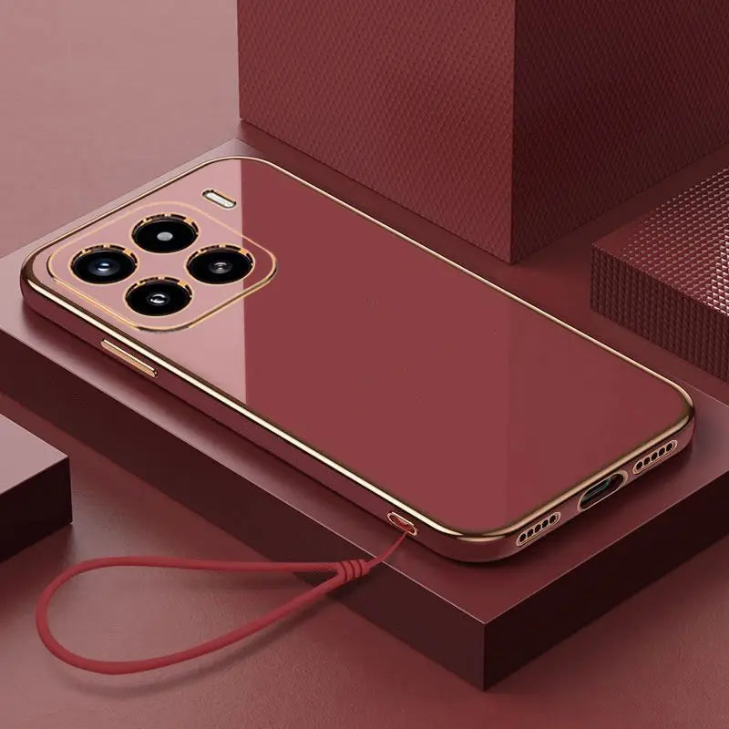 For Xiaomi 15 Pro Case Xiaomi 15 Phone Case Mi 15 Pro Case xiao mi 15 Luxury Square Plating Shockproof Back Cover