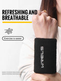 WRELS Wristbands Terry Cloth Moisture Wicking for Sports Tennis Gym Work Out Wristbands Sweatbands Absorbent Wrist Sweat Bands