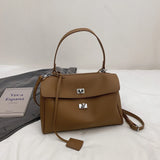 Casual Large Capacity Lychee Pattern Single Shoulder Slant Cross Bag Versatile Underarm Bag Simple Stylish Tote Bag