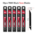 Deli 10pcs/box Knife Blade 9mm 18mm SK5 Metal Blades for Home School Supplies Art Craft Paper Box Cutting Utility Knife Tool