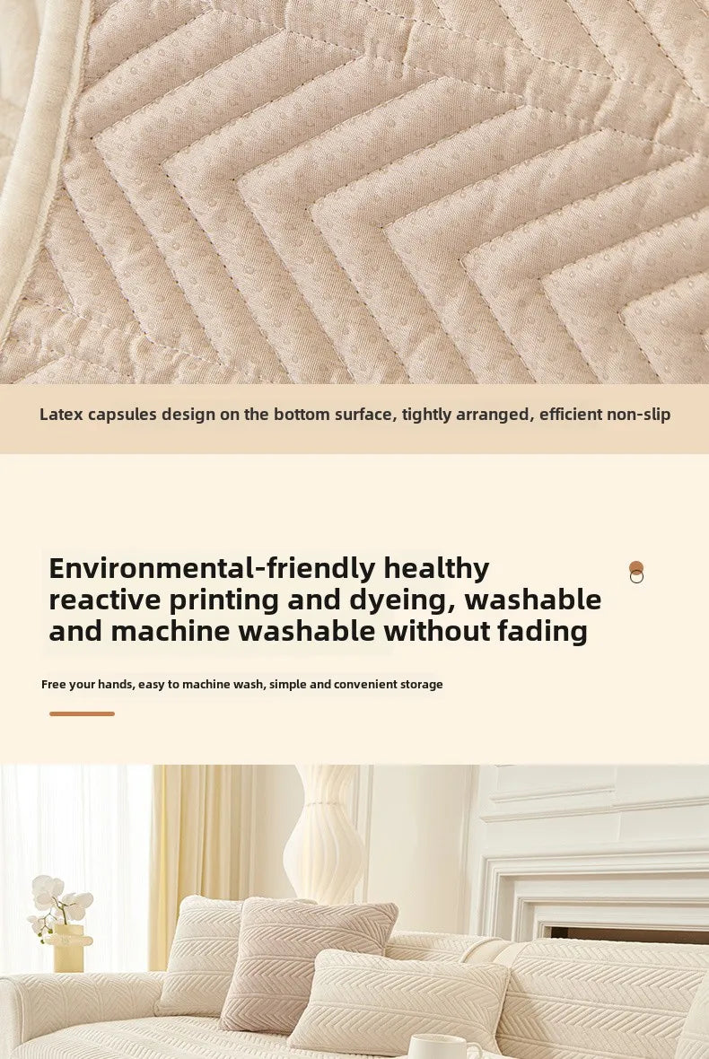 1PC Velvet Thicken Sofa Seat Cover Nordic Universal Sofa Cushion Slipcover Anti-slip L Corner Couch Towel Mat for Living Room