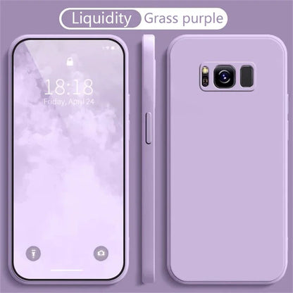 Liquid Silicone Phone Case for Samsung Galaxy S8 S9 S10 Plus Soft Camera Protective Shockproof Back Cover Samsung 8Plus