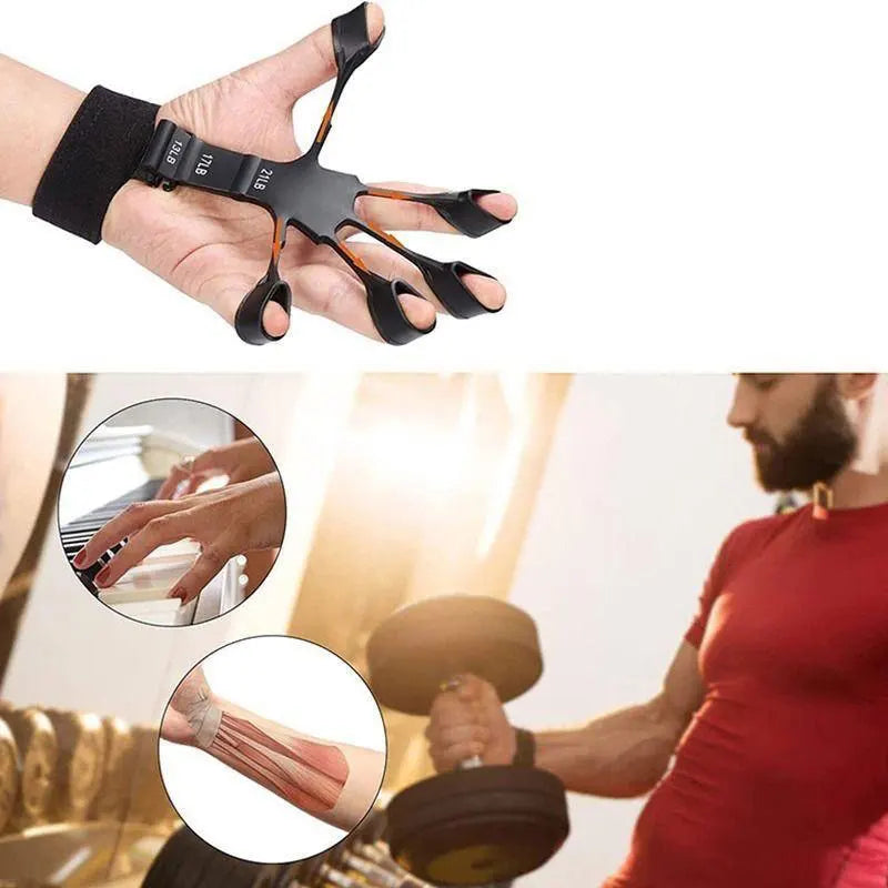Nuevo entrenador de dedos de silicona, extensor de muñeca para 5 dedos, recuperación de fuerza de dedos, flexión y extensión, entrenador de venas.