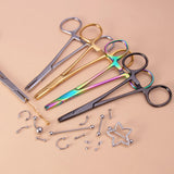 1pc Unscrew Tight Ball Pliers Piercing Jewelry Tool Surgical Steel Dermal Anchor Holding Pliers Piercing Tool Dermal Forceps