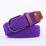Women's Belt Fashion Casual Woven Elastic Belt Outdoor Sports Military Tactical Strap Climbing Work Belt Unisex Jeans Pants
