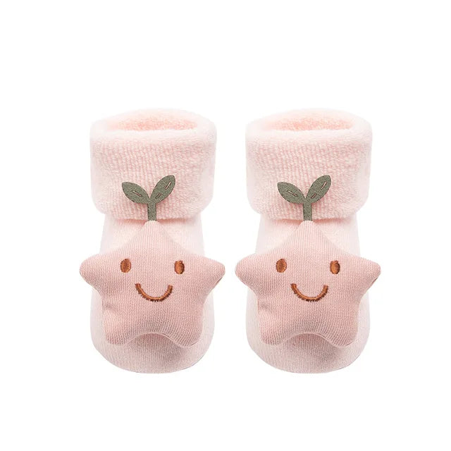 Calcetines de algodón antideslizantes para bebé, calcetines navideños para recién nacidos, bebés, niños pequeños, niñas y niños. 