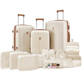 PP Hard Shell Lightweight Durable Luggage Sets, Travel Suitcase with Duffel Bag and Toiletry Bag, TSA Lock, Spinner Wheels