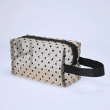 Heart-Shaped Nylon Mesh Cosmetic Bag Portable Toiletry Organizer for Women Makeup Storage