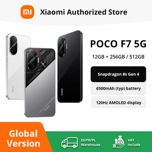 Global Version POCO F7 5G Smartphone Snapdragon® 8s Gen 4 6500mAh Battery 6.83" 1.5K AMOLED 50MP Camera Smartphone