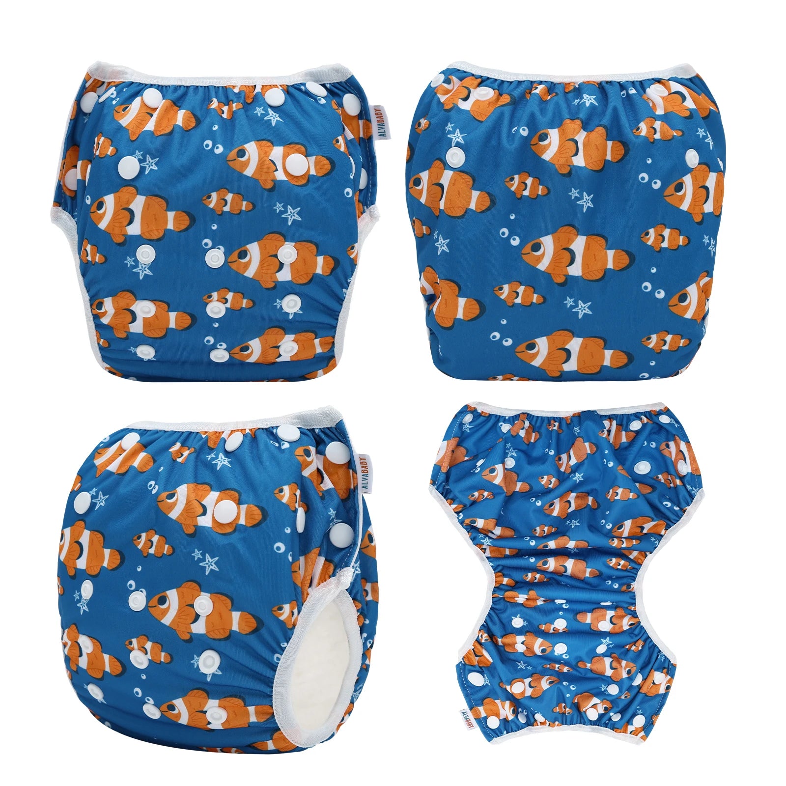 Pañal de baño reutilizable U PICK ALVABABY con diseño de moda para bebés menores de 1 año