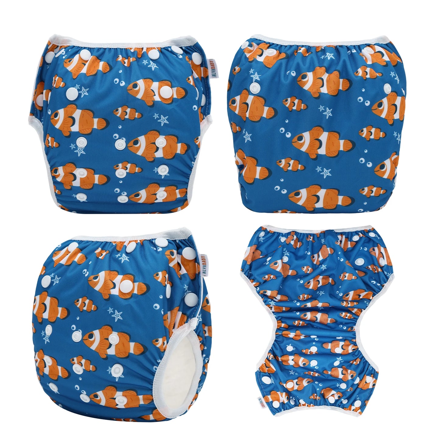 U PICK ALVABABY Swim Nappy Fashion Design Reusable Swim Diaper for Baby Under 1 year Old