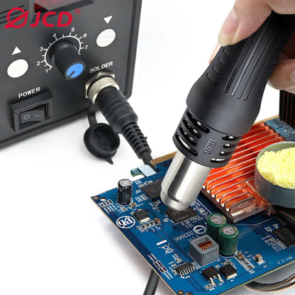 Pistola de aire caliente JCD 858D 700W, estación de soldadura BGA para retrabajo, 220 V/110 V, para reparación de soldadura SMD SMT